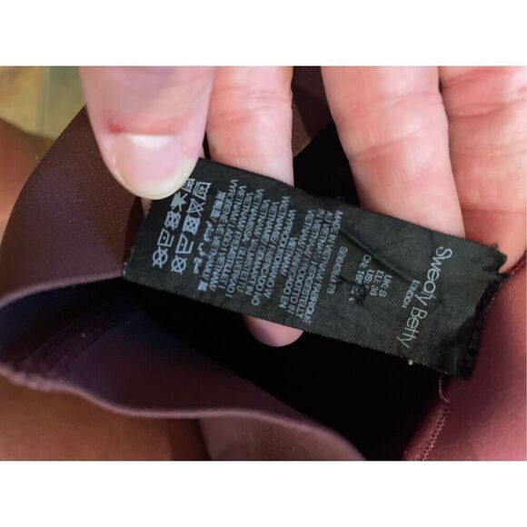 Sweaty Betty Womens Umbra Red Pink Power High-Waist 7/8 Workout Leggings Size 6 - Picture 4 of 6